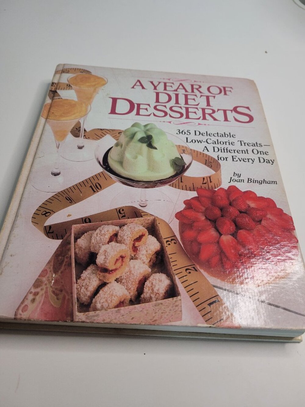 A Year of Diet Desserts Joan Bingham Hardcover Low Calorie Recipe Book